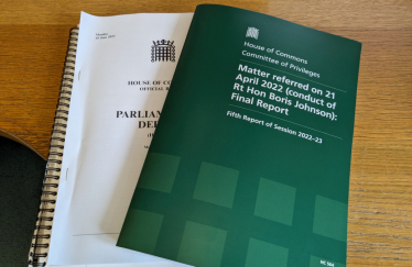 Privileges Committee report on the conduct of Boris Johnson